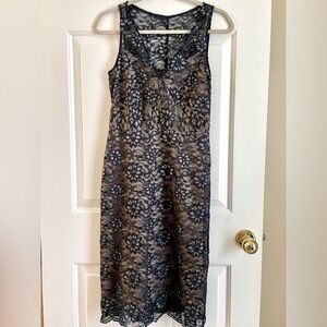BCBGMaxAzria lace overlay dress